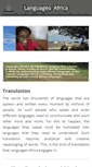 Mobile Screenshot of languagesafrica.com