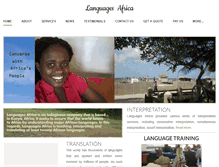 Tablet Screenshot of languagesafrica.com